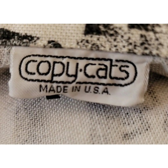 Vintage 80's Copy Cats Woman Open Front Blazer Jacket Womens XL  Floral print - Picture 8 of 8